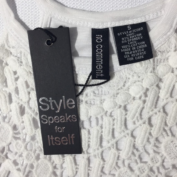 no comment NWT Women’s Top Size Small - Picture 7 of 8